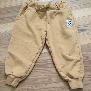 Mini Rodini Mustard Yellow Sweatpants for Kids